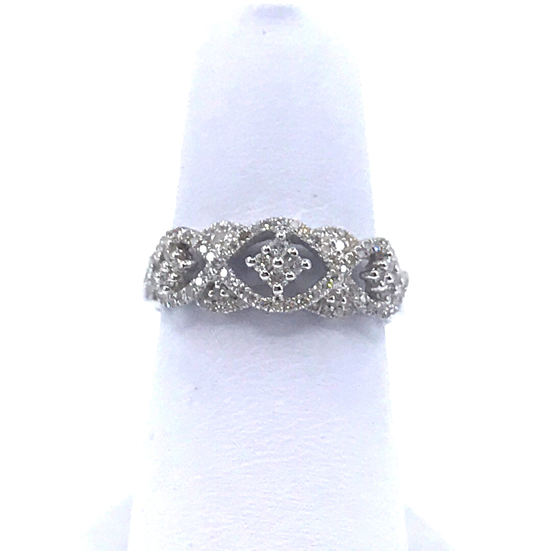 14K White Gold Ring - HK Jewels