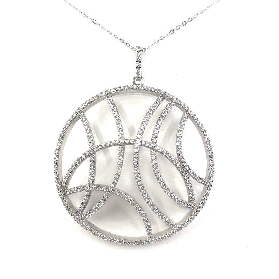 Sterling Silver Circle Pendant - HK Jewels