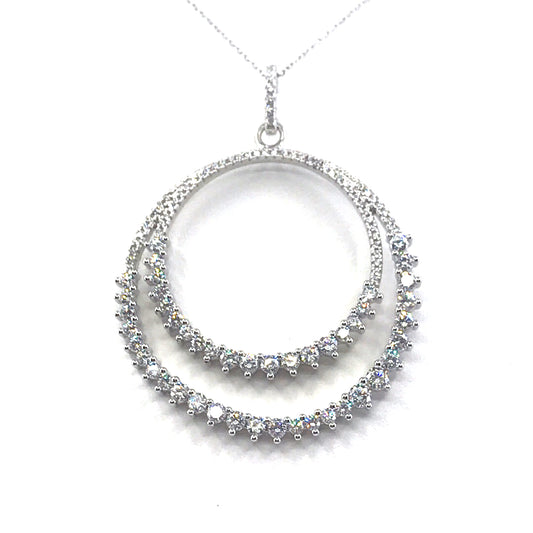 Sterling Silver Circle Pendant - HK Jewels