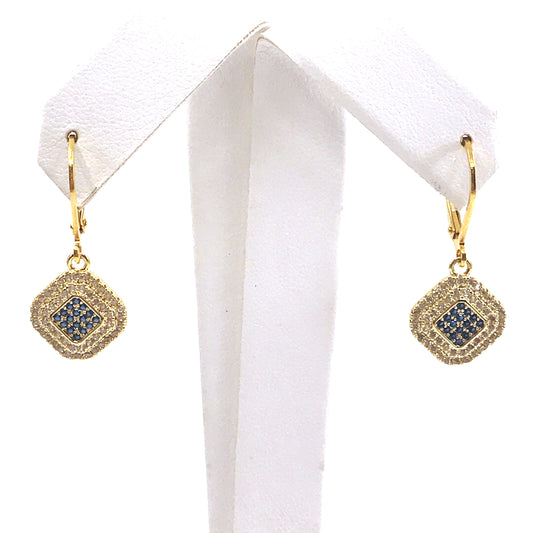 Surgical Steel Diamond Shaped Earrings - HK Jewels