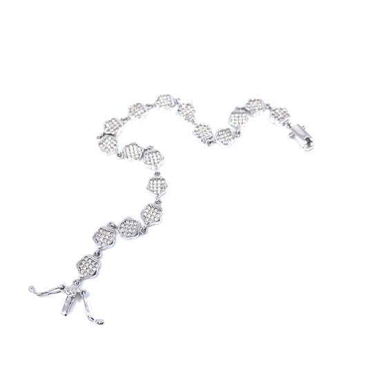Sterling Silver Flower Bracelet - HK Jewels