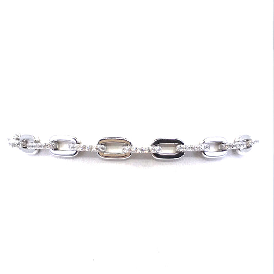 Sterling Silver Link Bracelet - HK Jewels