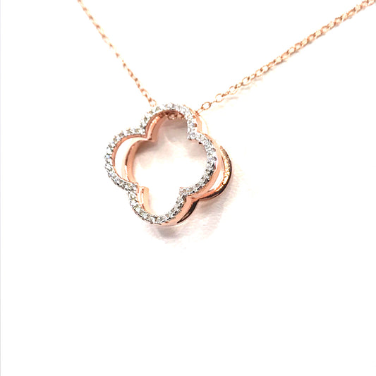 Sterling Silver Clover Pendant - HK Jewels