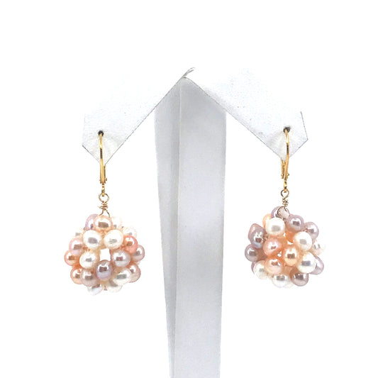 Surgical Steel Pearl Ball Earrings - HK Jewels