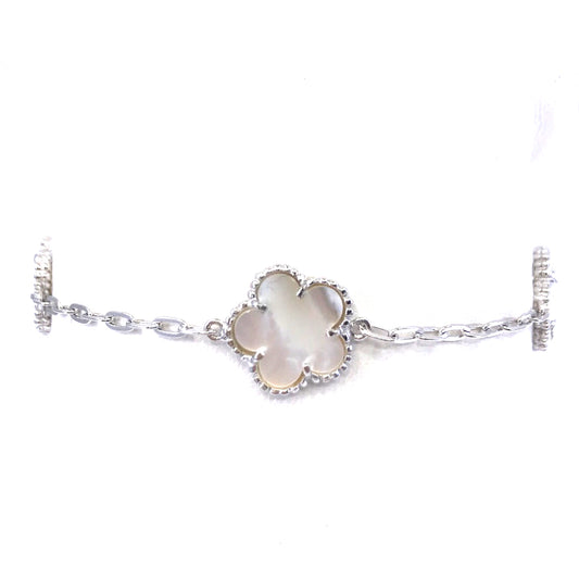 Sterling Silver Flower Bracelet - HK Jewels