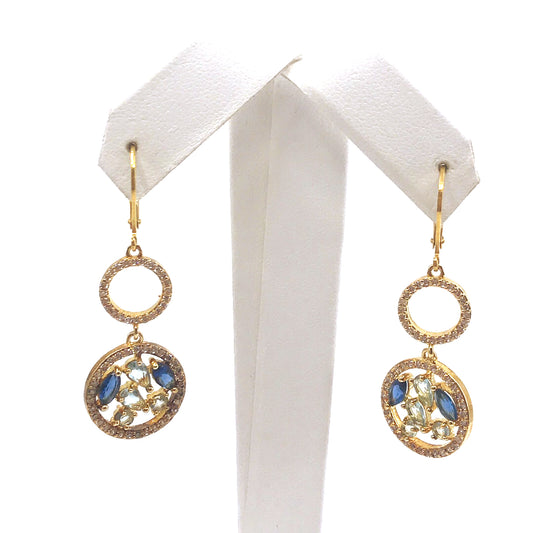 Surgical Steel Double Circle Earrings - HK Jewels
