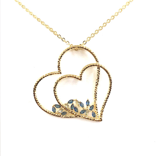 Double Heart Pendant - HK Jewels