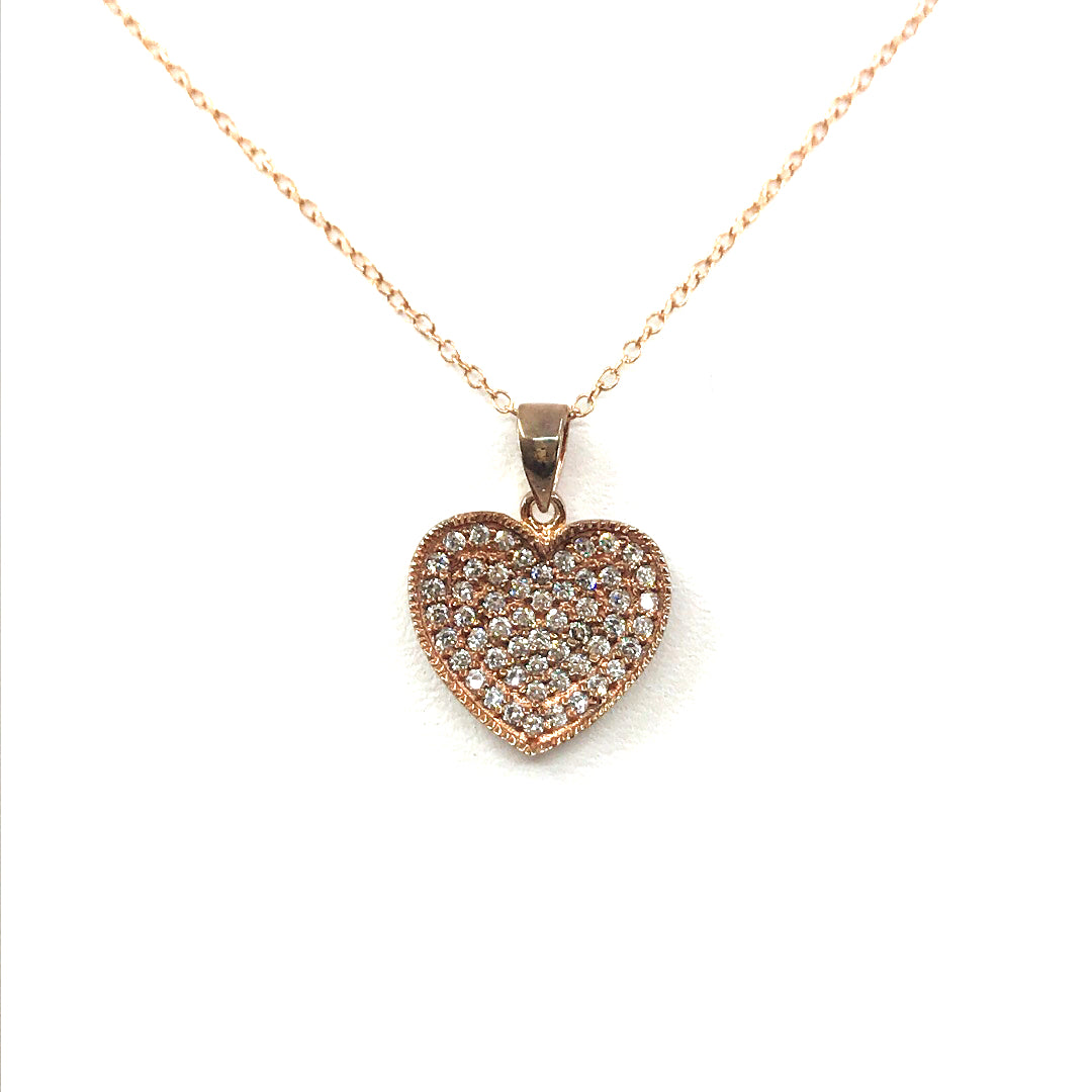 Sterling Silver Heart Pendant - HK Jewels