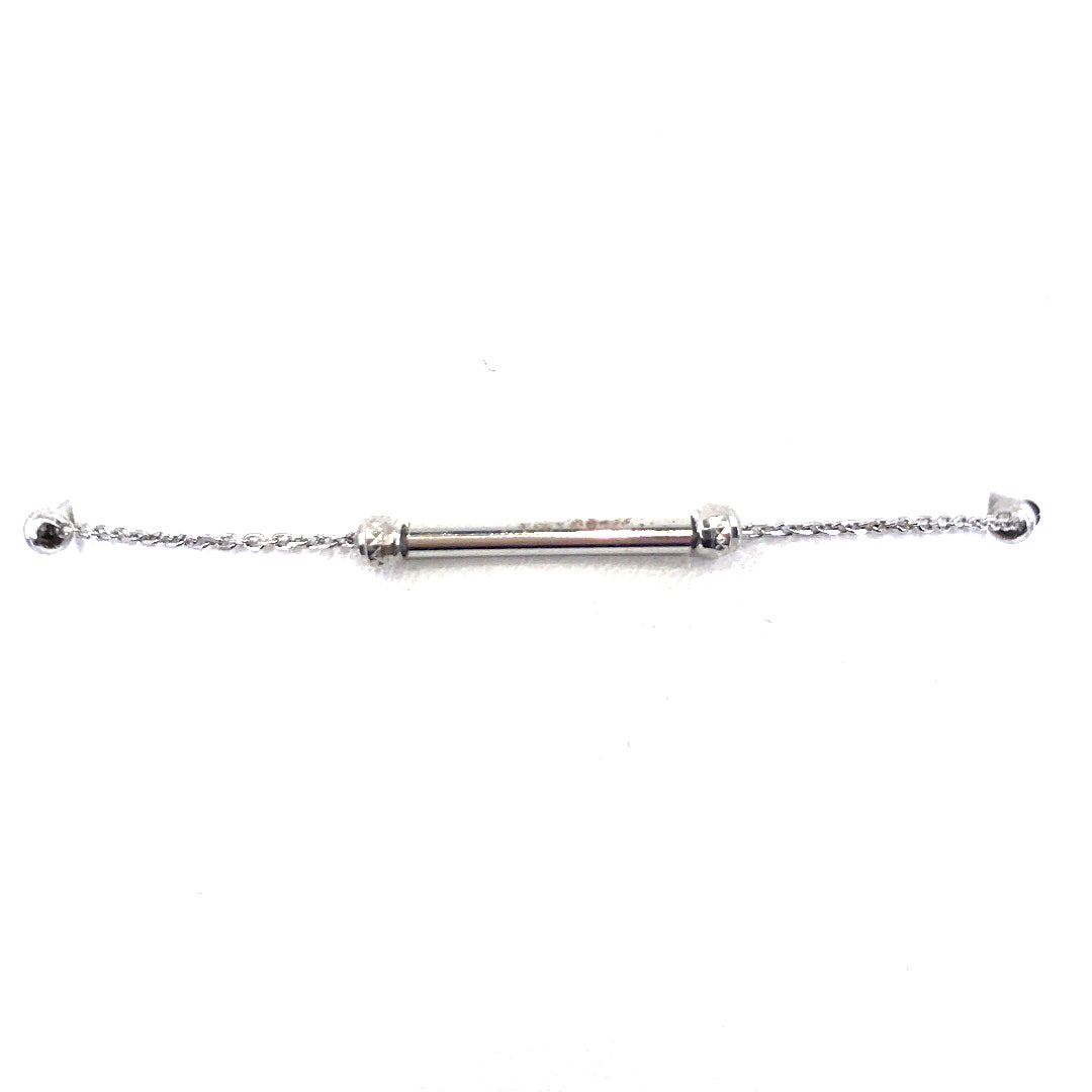Sterling Silver Bar Bracelet - HK Jewels