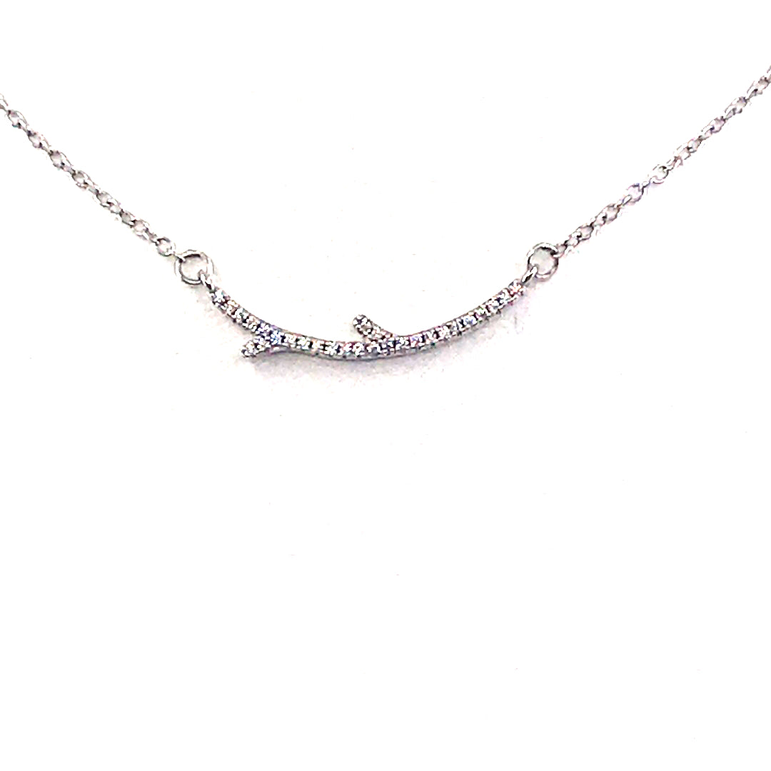 Sterling Silver Bar Necklace - HK Jewels