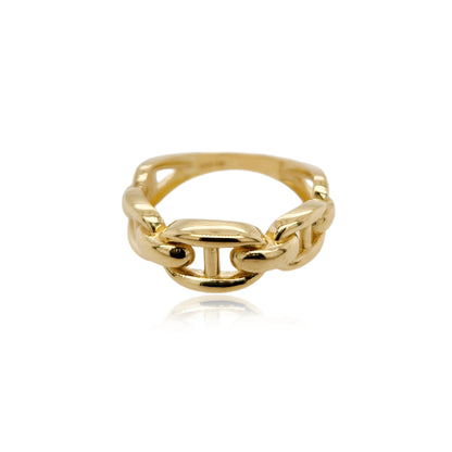 14k Gold Link Ring