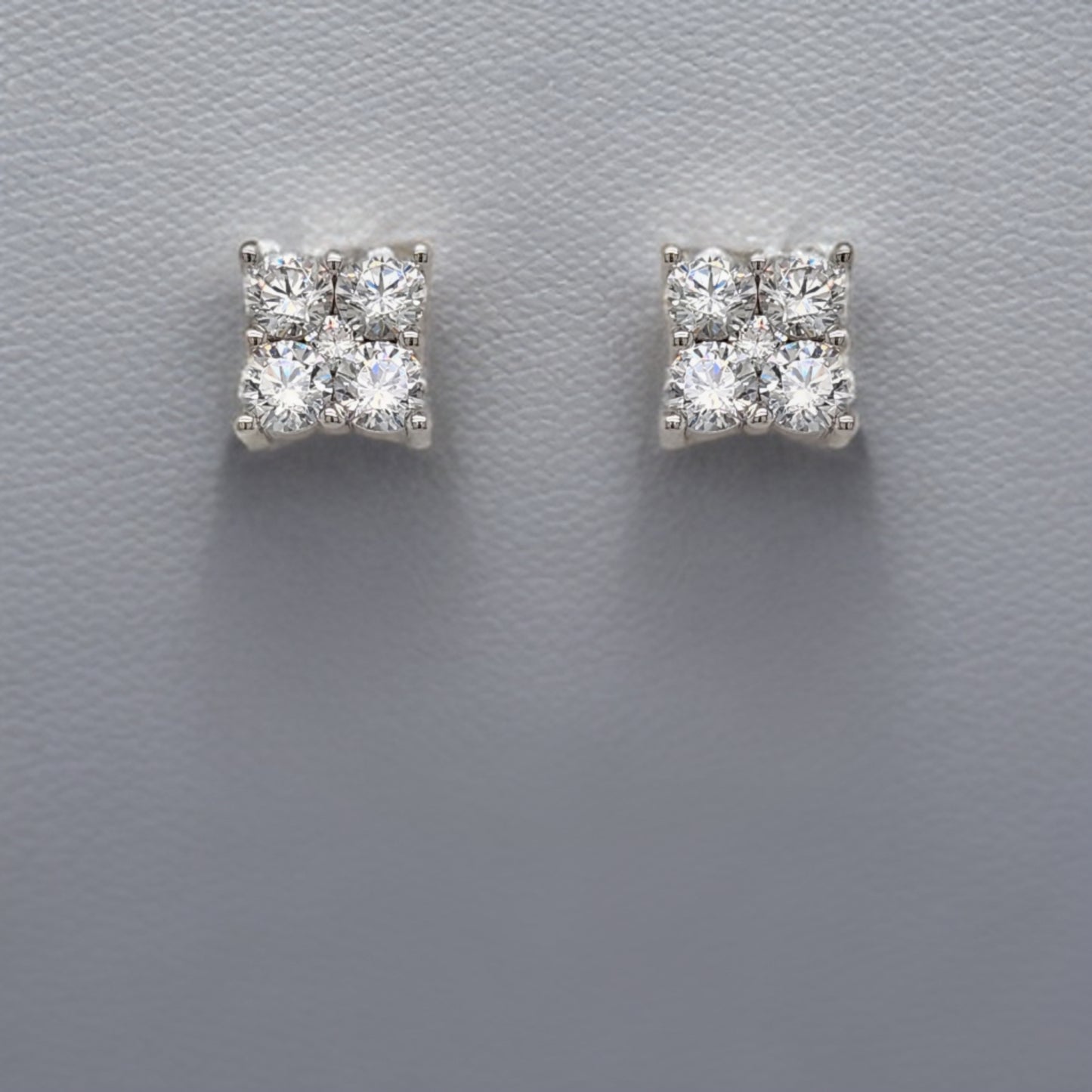 Sterling Silver Four Stone CZ Earring