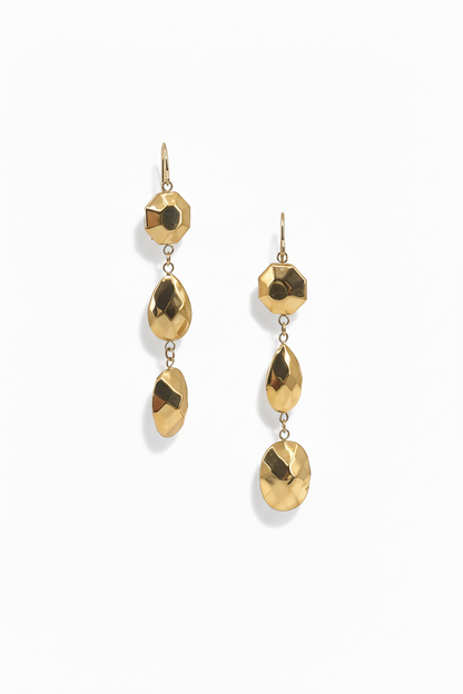 Gold Long Earrings