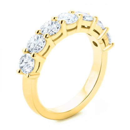 7 Stone Lab Grown Diamond 14k Ring