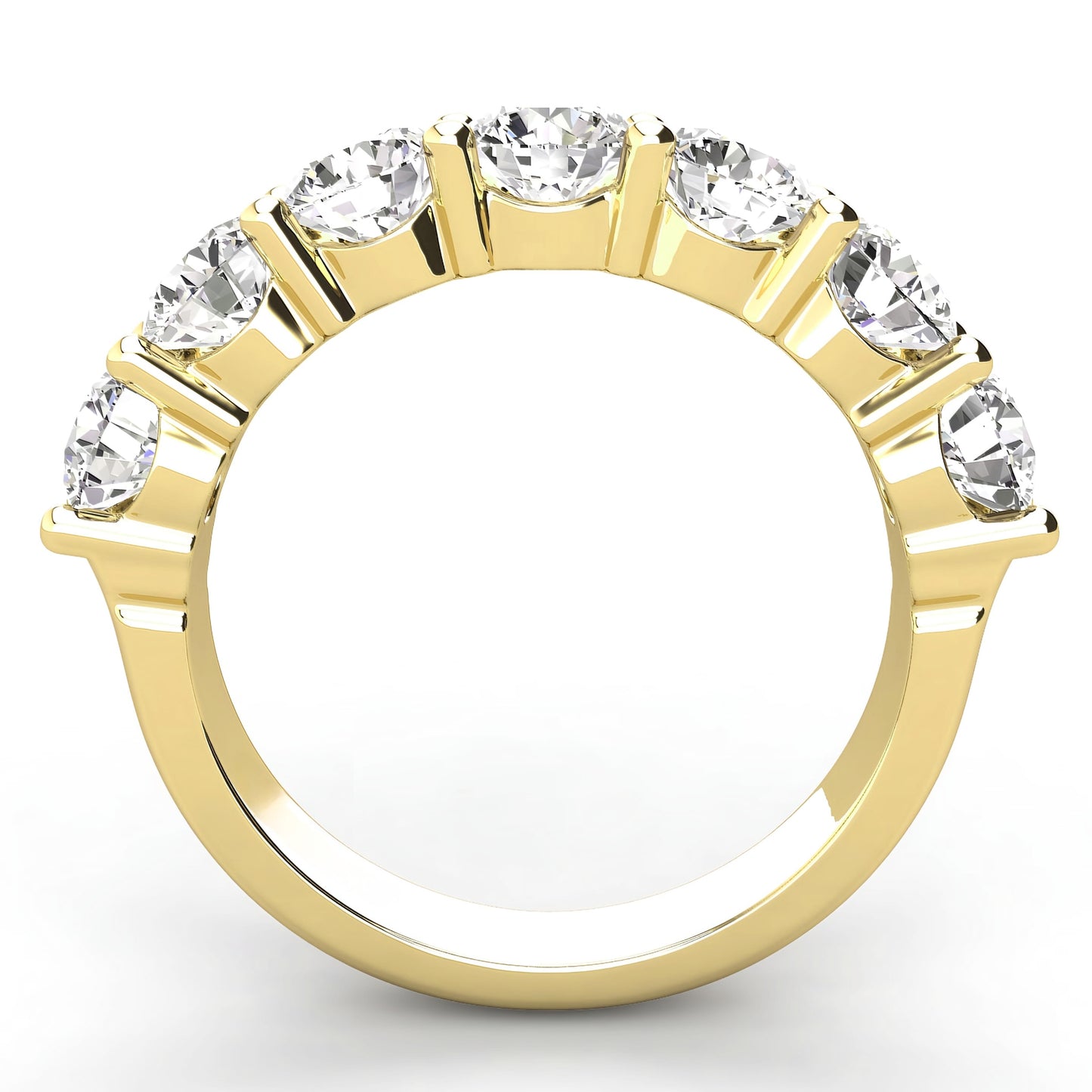 7 Stone Lab Grown Diamond 14k Ring