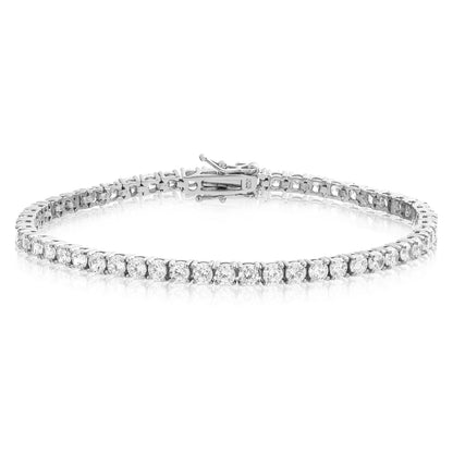 Sterling Silver Tennis Bracelet - HK Jewels