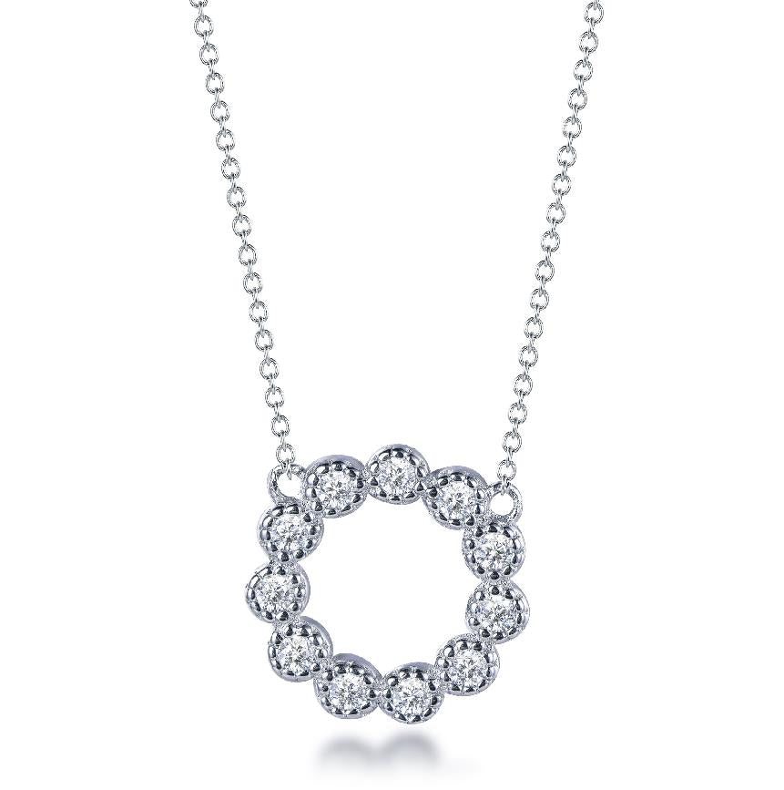 Sterling Silver Small Open Circle Necklace