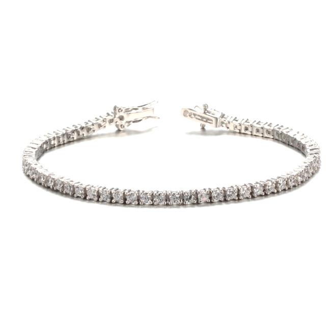 Sterling Silver Tennis Bracelet - HK Jewels