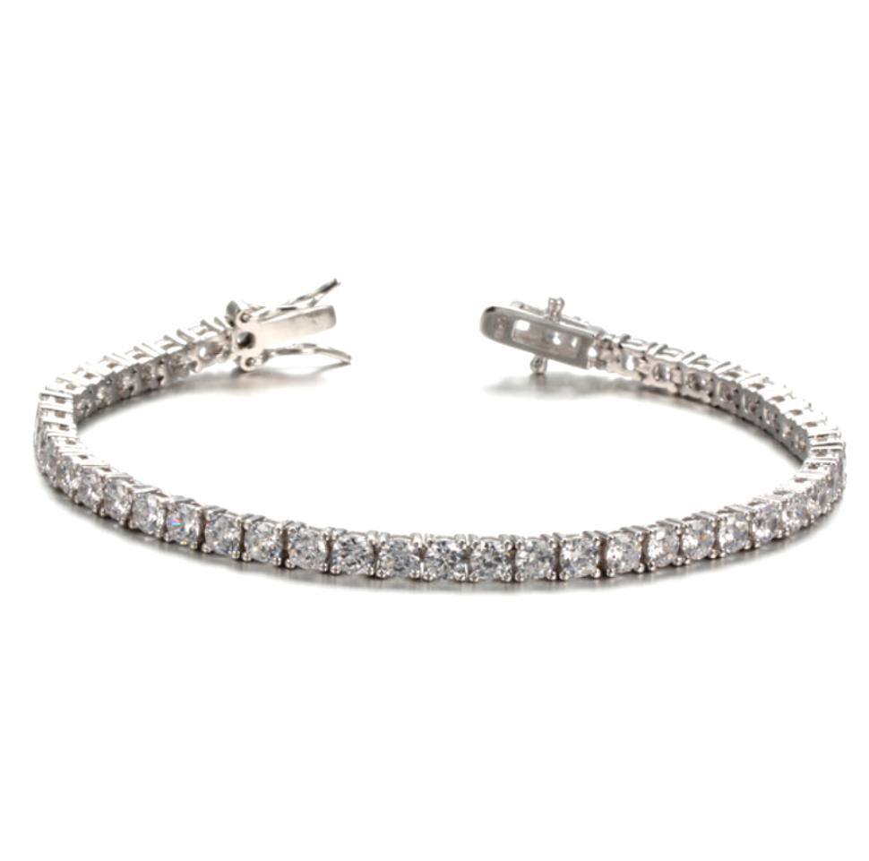 Sterling Silver Tennis Bracelet - HK Jewels