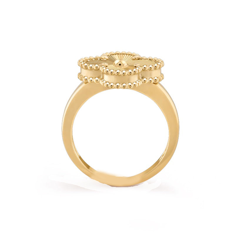 14k Gold Clover Ring