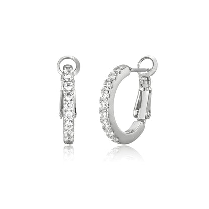 Titanium Post CZ Hoops