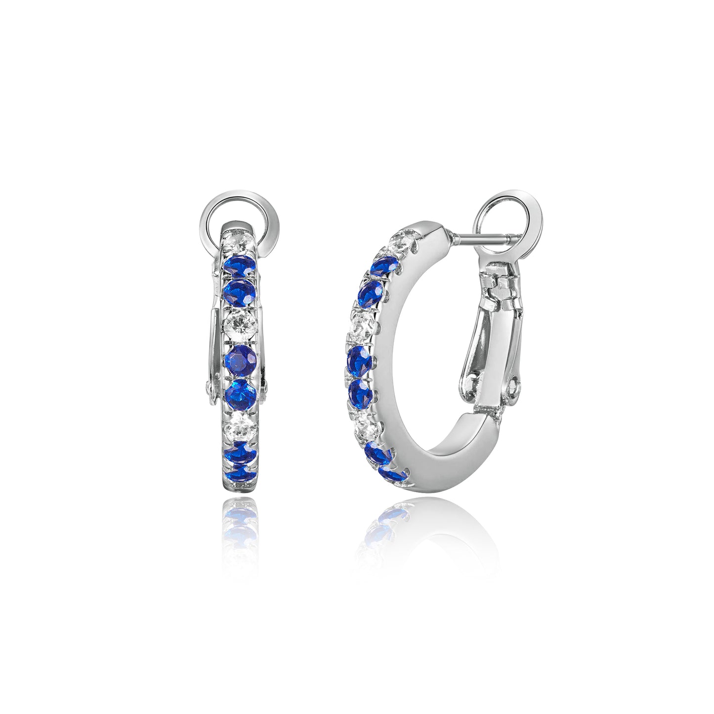 Titanium Post CZ Hoops