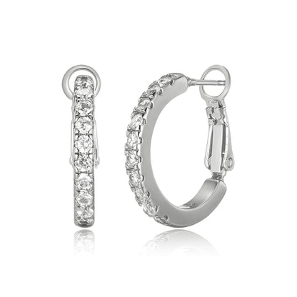 Titanium Post CZ Hoops