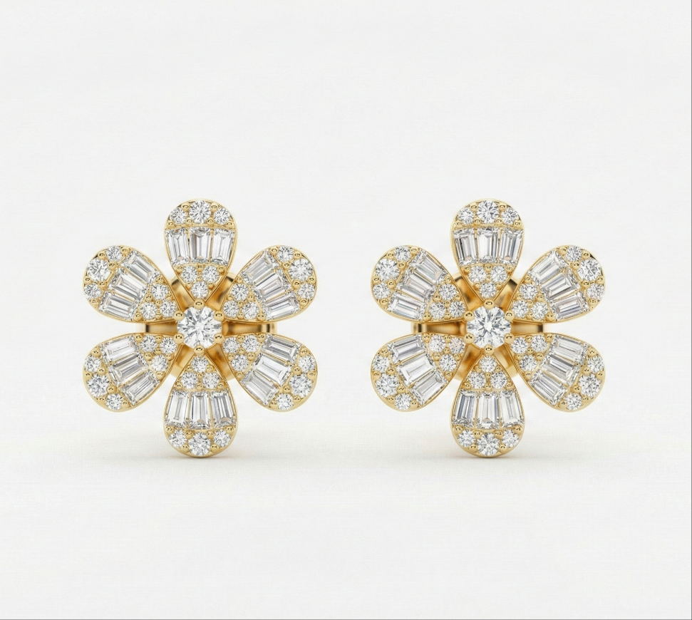 Sterling Silver 13mm Stud Earrings