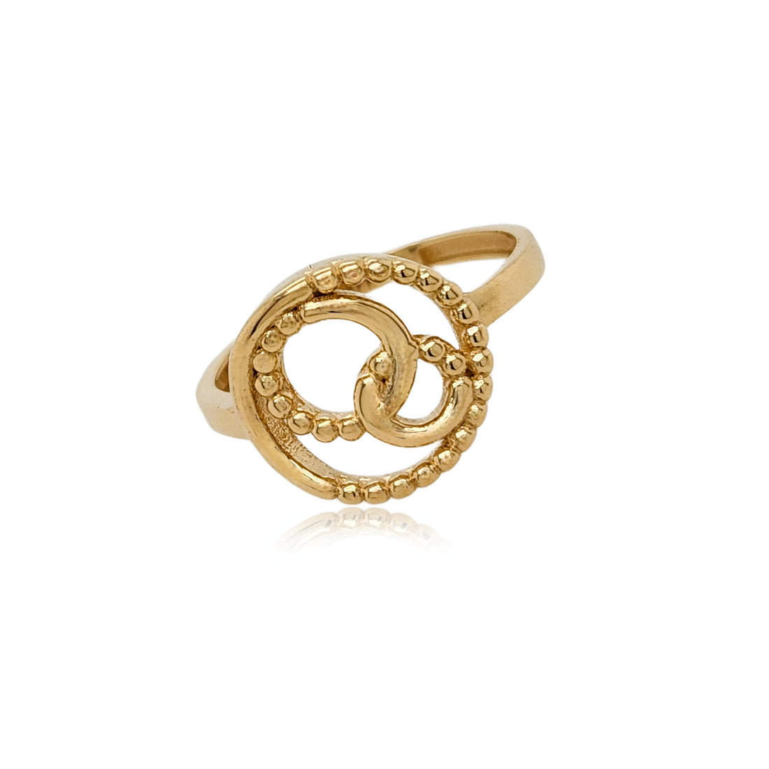 14k Gold with Interlocking Circles Ring | HK Jewels