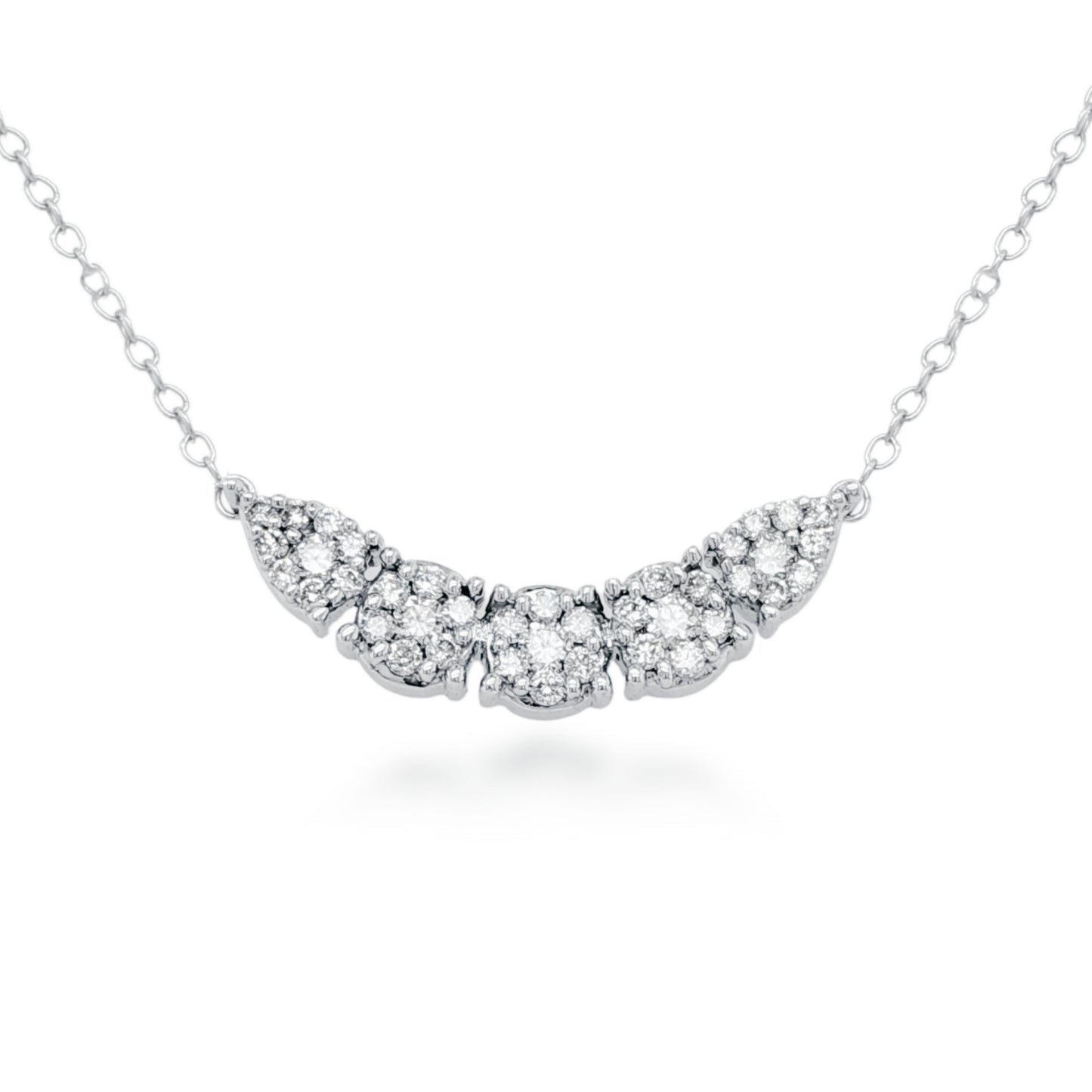 10K Gold Diamond Bar Necklace