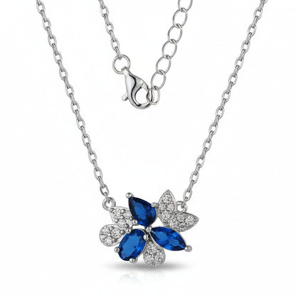 Marquise Flower Cluster Necklace