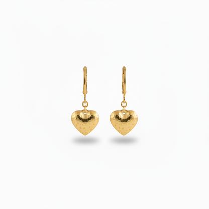 Surgical Steel Large Puffy Heart Earring