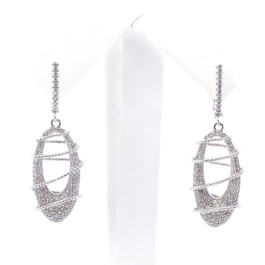 Sterling Silver Oval Earrings