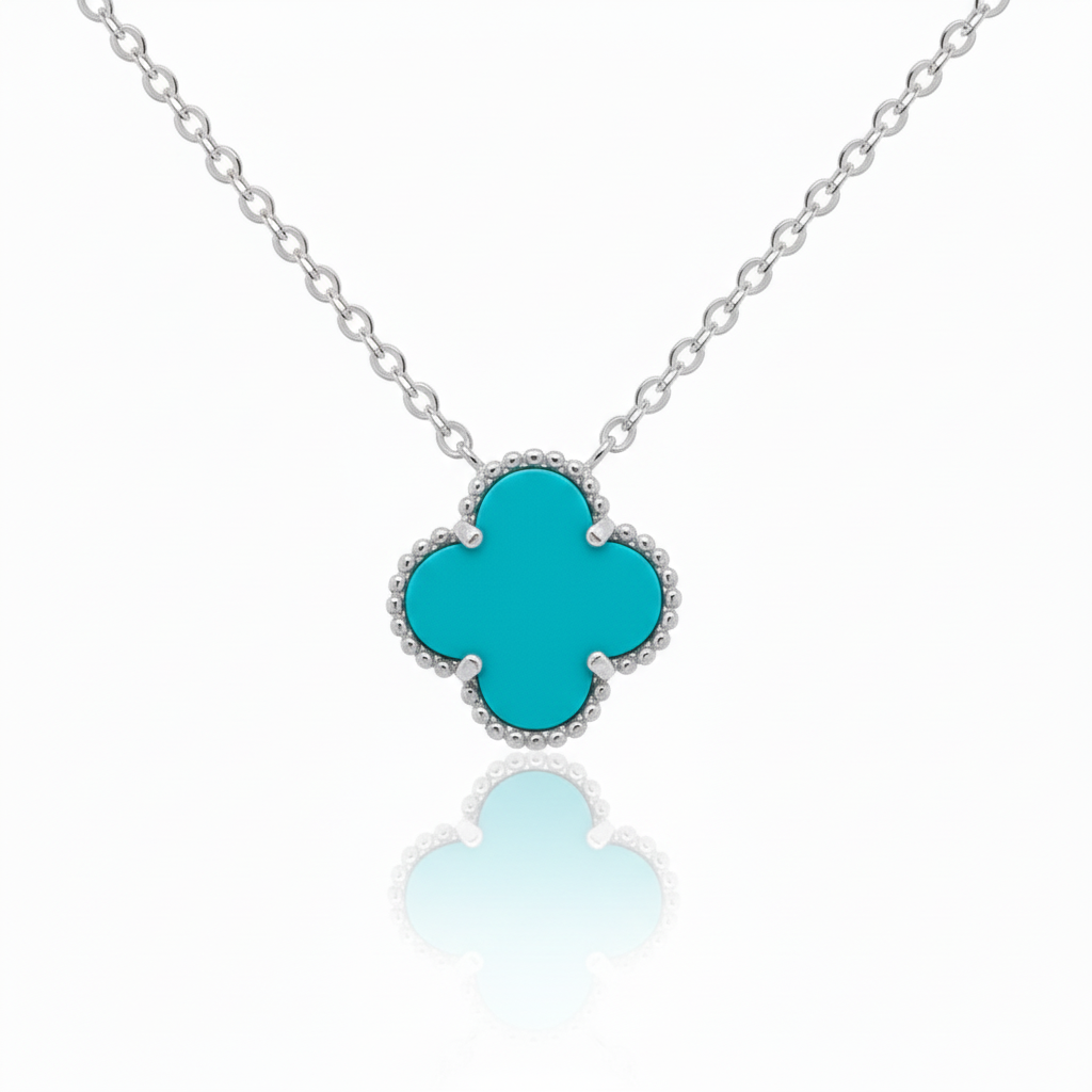 Sterling Silver Clover Necklace