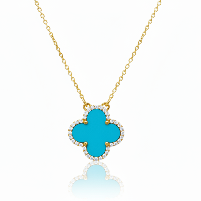 Sterling Silver Clover Necklace