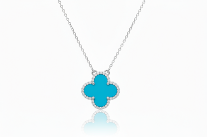 Sterling Silver Clover Necklace
