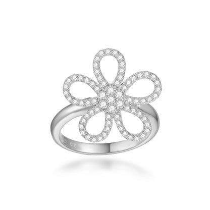 Sterling Silver Flower Ring