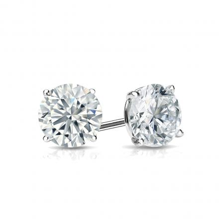 14k Lab Grown Diamond Solitaire Stud Earrings