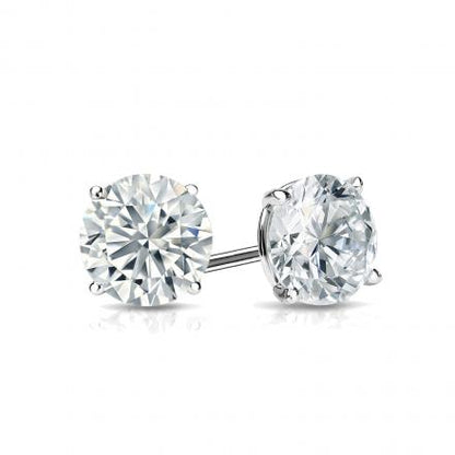 14k Lab Grown Diamond Solitaire Stud Earrings