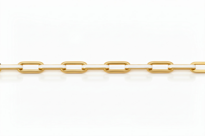 Sterling Silver Enamel Paperclip Link Bracelet