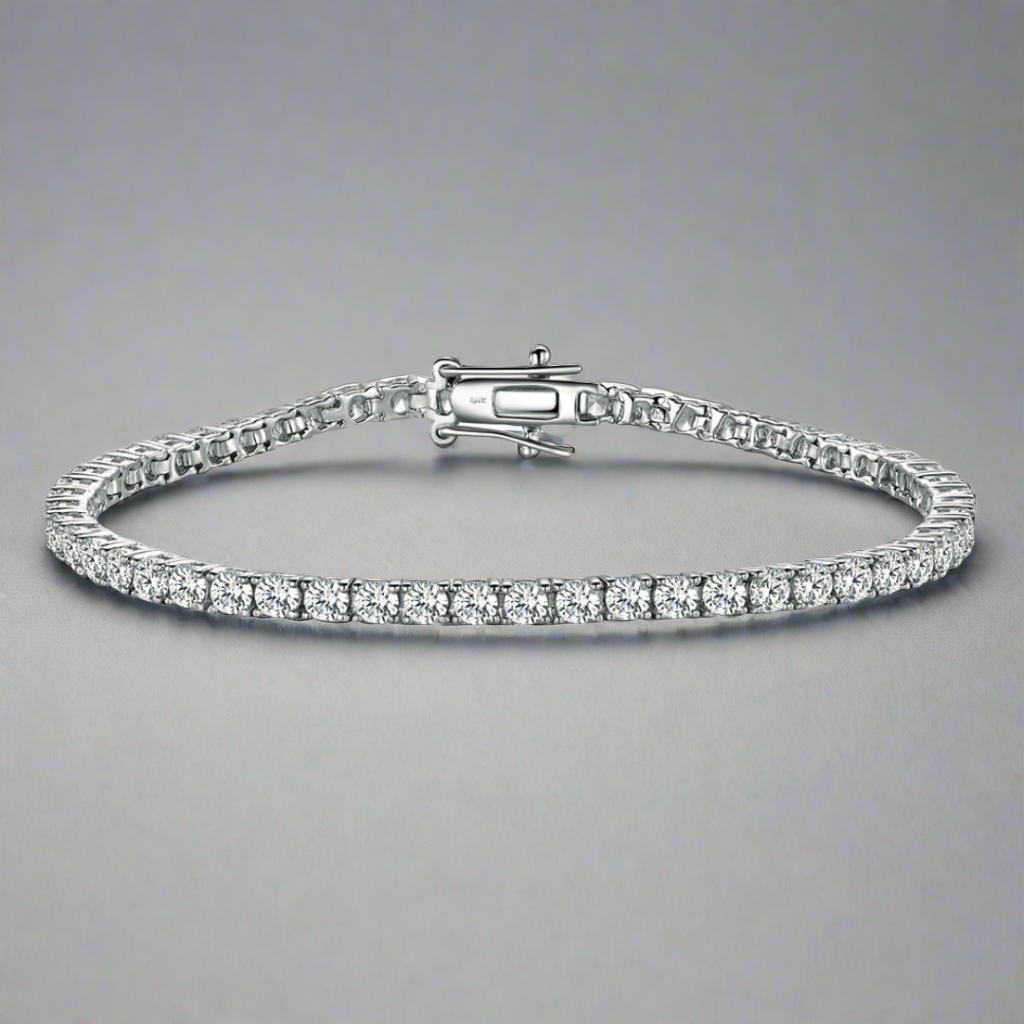 14k Gold Lab Grown Tennis Bracelet