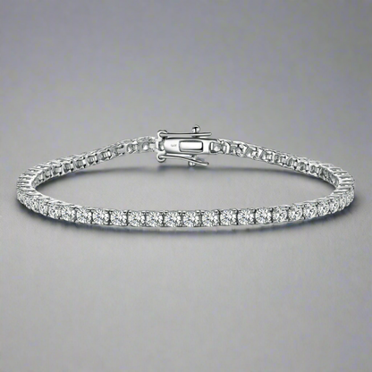 14k Gold Lab Grown Tennis Bracelet