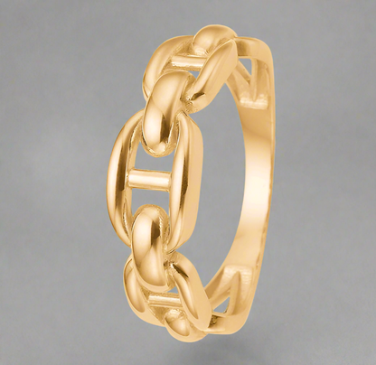 14k Gold Link Ring