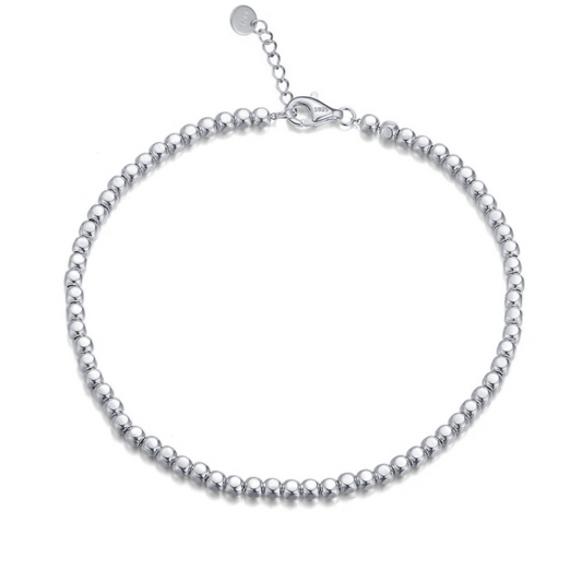 Sterling Silver Gold-Plated or Rhodium Plated Balls Bracelet