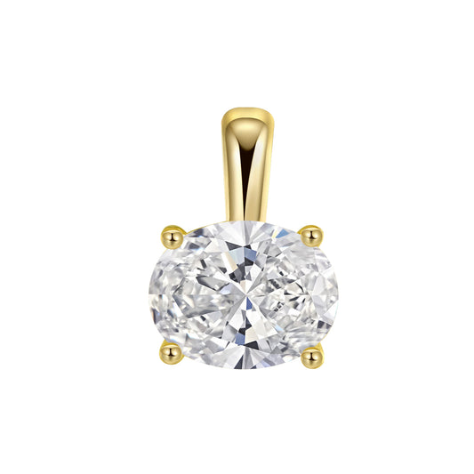 *Available for preorder only* Sterling Silver Solitaire Pendant on Omega Chain Necklace Collection