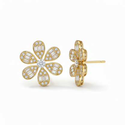 Sterling Silver 13mm Stud Earrings