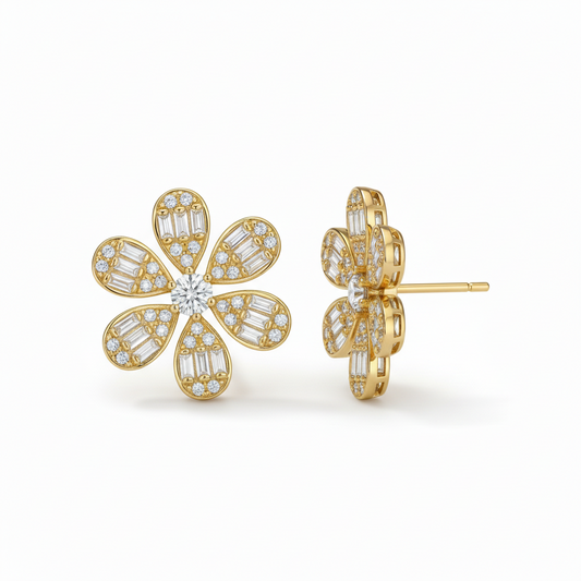 Sterling Silver 13mm Stud Earrings