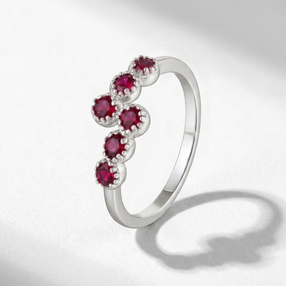 Sterling Silver Double Row CZ Bypass Crossover Ring