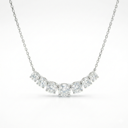 Seven Lab-Grown Diamonds Necklace