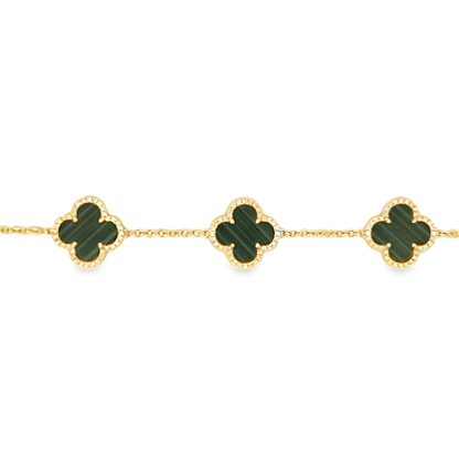 Sterling Silver Children's Small Three Clover Bracelet